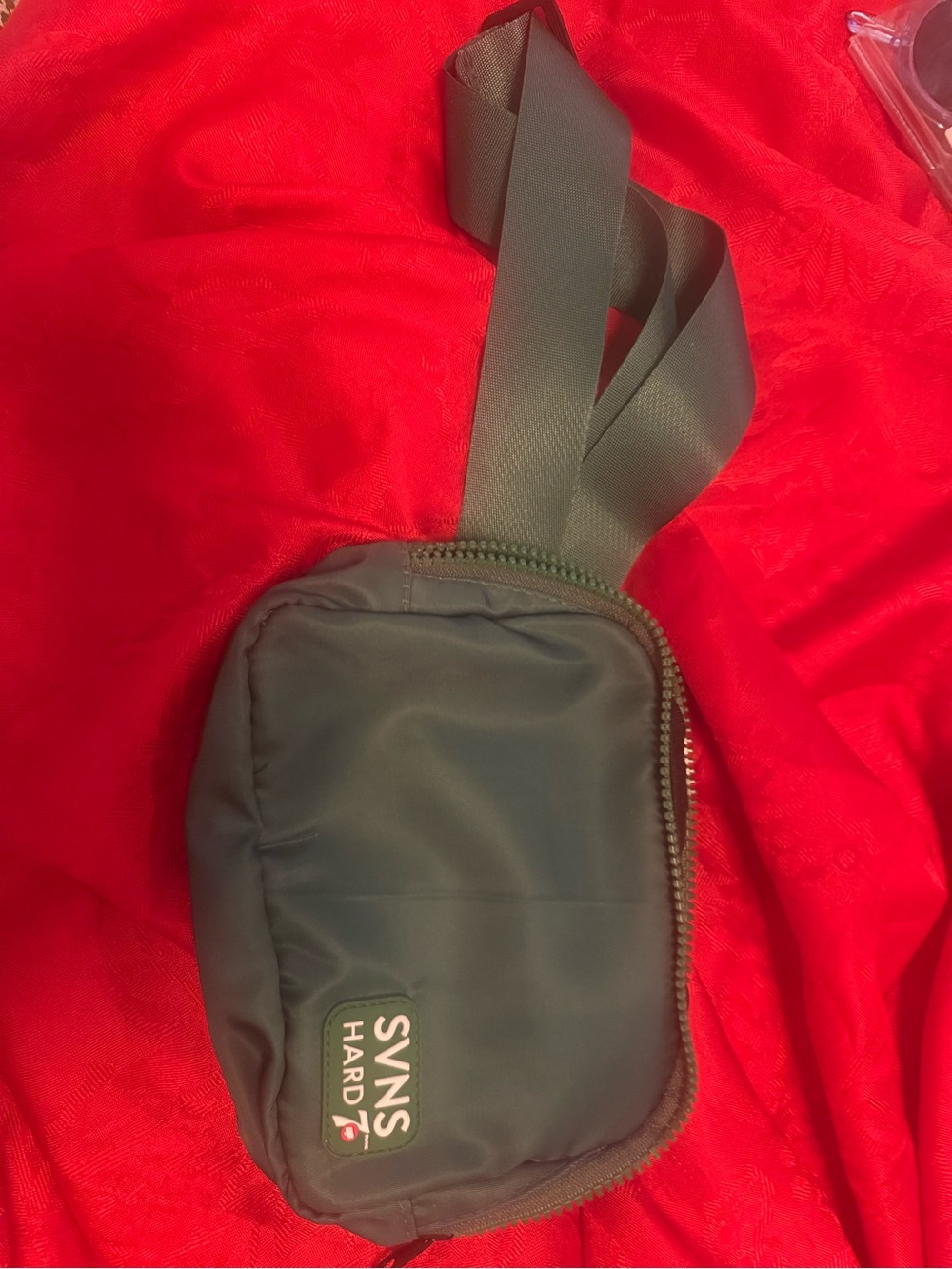 Men's Olive Green Compact Belt Bag